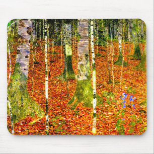 Gustav Klimt Birch Trees Mousepad