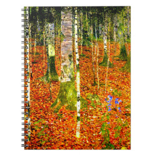 Gustav Klimt Birch Trees Notizblock