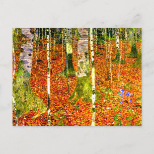 Gustav Klimt Birch Trees Postkarte