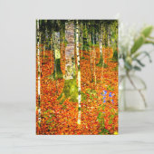 Gustav Klimt Birch Trees Save The Date (Stehend Vorderseite)