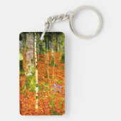 Gustav Klimt Birch Trees Schlüsselanhänger (Rückseite)