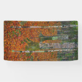 Gustav Klimt - Birch Wood Banner (Horizontal)