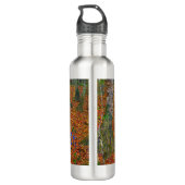 Gustav Klimt - Birch Wood Edelstahlflasche (Rückseite)