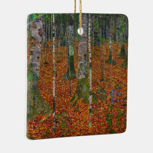 Gustav Klimt - Birch Wood Keramikornament (Rechts)