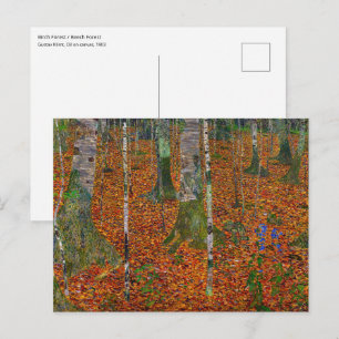 Gustav Klimt - Birch Wood Postkarte