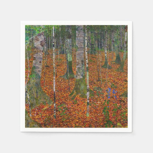 Gustav Klimt - Birch Wood Serviette (Vorderseite)