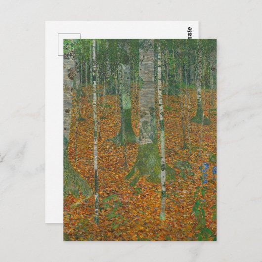 Gustav Klimt - Birchwald Kunst Postkarte (Vorne/Hinten)