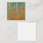 Gustav Klimt - Birchwald Quadratische Visitenkarte (Vorne/Hinten)