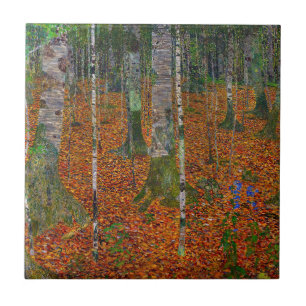 Gustav Klimt - Birkenwald Fliese
