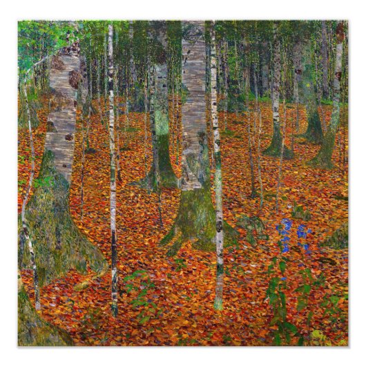 Gustav Klimt - Birkenwald Fotodruck (Vorne)