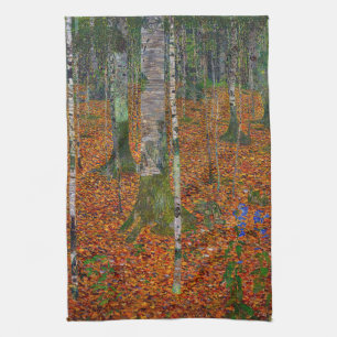 Gustav Klimt - Birkenwald Geschirrtuch