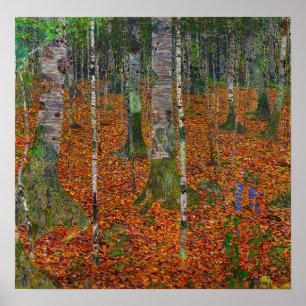 Gustav Klimt - Birkenwald Poster