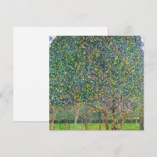 Gustav Klimt - Birnbaum Einladung (Vorne/Hinten)