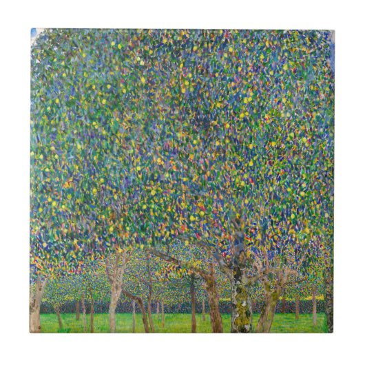 Gustav Klimt - Birnbaum Fliese (Vorderseite)