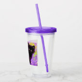 Gustav Klimt Black Kitten Acryltrinkbecher (Links)