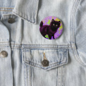 Gustav Klimt Black Kitten Button (Beispiel)