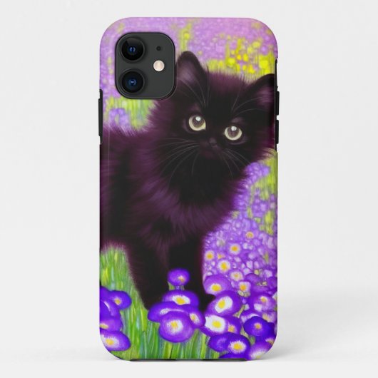 Gustav Klimt Black Kitten Case-Mate iPhone Hülle (Rückseite)