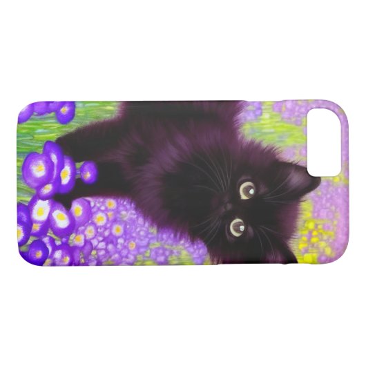 Gustav Klimt Black Kitten Case-Mate iPhone Hülle (Rückseite (Horizontal))