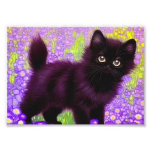 Gustav Klimt Black Kitten Fotodruck