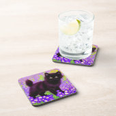 Gustav Klimt Black Kitten Getränkeuntersetzer (Rechte Seite)