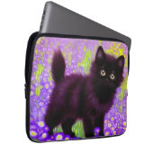 Gustav Klimt Black Kitten Laptopschutzhülle (Vorne Rechts)