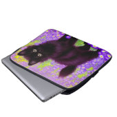 Gustav Klimt Black Kitten Laptopschutzhülle (Vorne Knopf)