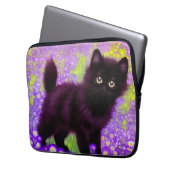 Gustav Klimt Black Kitten Laptopschutzhülle (Vorderseite Links)