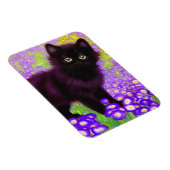 Gustav Klimt Black Kitten Magnet (Rechte Seite)