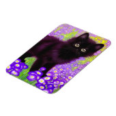 Gustav Klimt Black Kitten Magnet (Linke Seite)