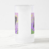 Gustav Klimt Black Kitten Mattglas Bierglas (Mittel)