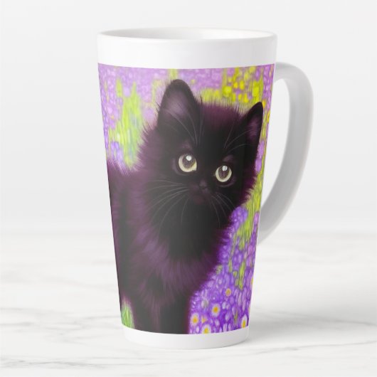 Gustav Klimt Black Kitten Milchtasse (Rechte Ecke)