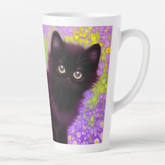 Gustav Klimt Black Kitten Milchtasse (Rechts)