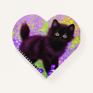 Gustav Klimt Black Kitten Notizblock