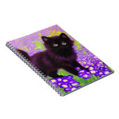 Gustav Klimt Black Kitten Notizblock (Rechte Seite)