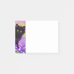 Gustav Klimt Black Kitten Post-it Klebezettel