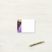Gustav Klimt Black Kitten Post-it Klebezettel (Auf Schreibtisch)