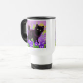 Gustav Klimt Black Kitten Reisebecher (Vorderseite Links)