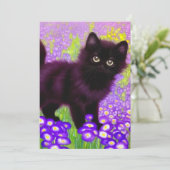 Gustav Klimt Black Kitten Save The Date (Stehend Vorderseite)