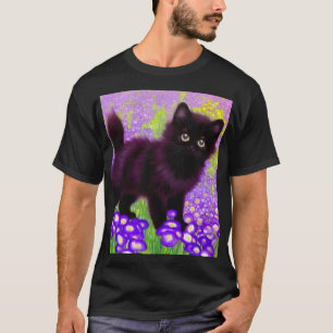 Gustav Klimt Black Kitten T-Shirt
