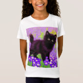 Gustav Klimt Black Kitten T-Shirt (Vorderseite)
