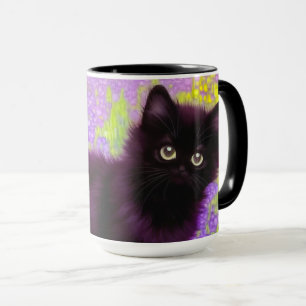 Gustav Klimt Black Kitten Tasse