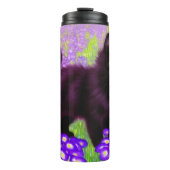 Gustav Klimt Black Kitten Thermosbecher (Vorderseite)