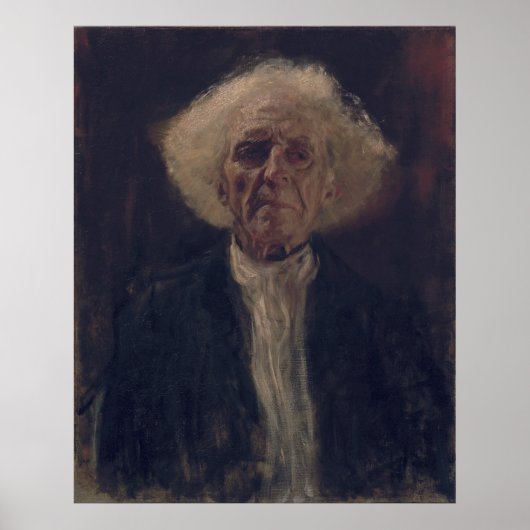 Gustav Klimt Blind Man Portrait Klassische Kunst Poster (Vorne)