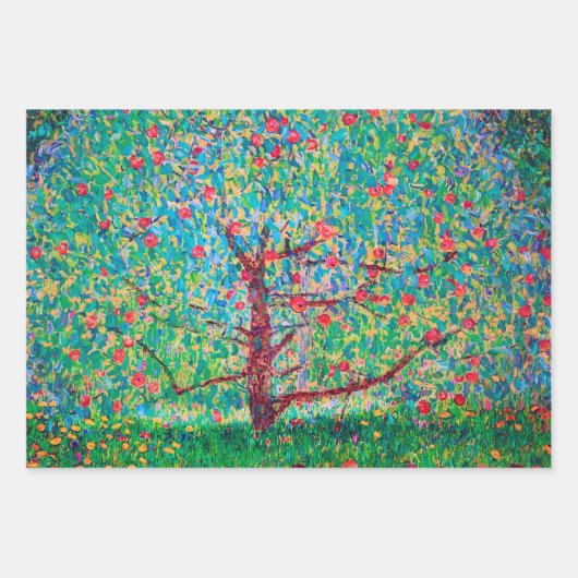 Gustav Klimt, Blume und Blüten Geschenkpapier Set (Vorderseite 2)