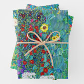 Gustav Klimt, Blume und Blüten Geschenkpapier Set (Beispiel)