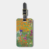 Gustav Klimt: Blumen-Garten Gepäckanhänger (Vorderseite vertikal)