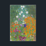 Gustav Klimt: Blumen-Garten Visitenkarte<br><div class="desc">Eine schöne klassische Geschäftskarte,  die einen bunten Blumengarten,  gemalt vom österreichischen Symbolistmaler Gustav Klimt kennzeichnet.</div>