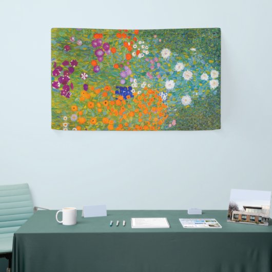 Gustav Klimt - Blumengarten Banner (Messeveranstaltung)