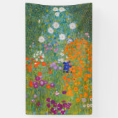 Gustav Klimt - Blumengarten Banner (Vertikal)