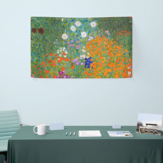 Gustav Klimt - Blumengarten Banner (Messeveranstaltung)